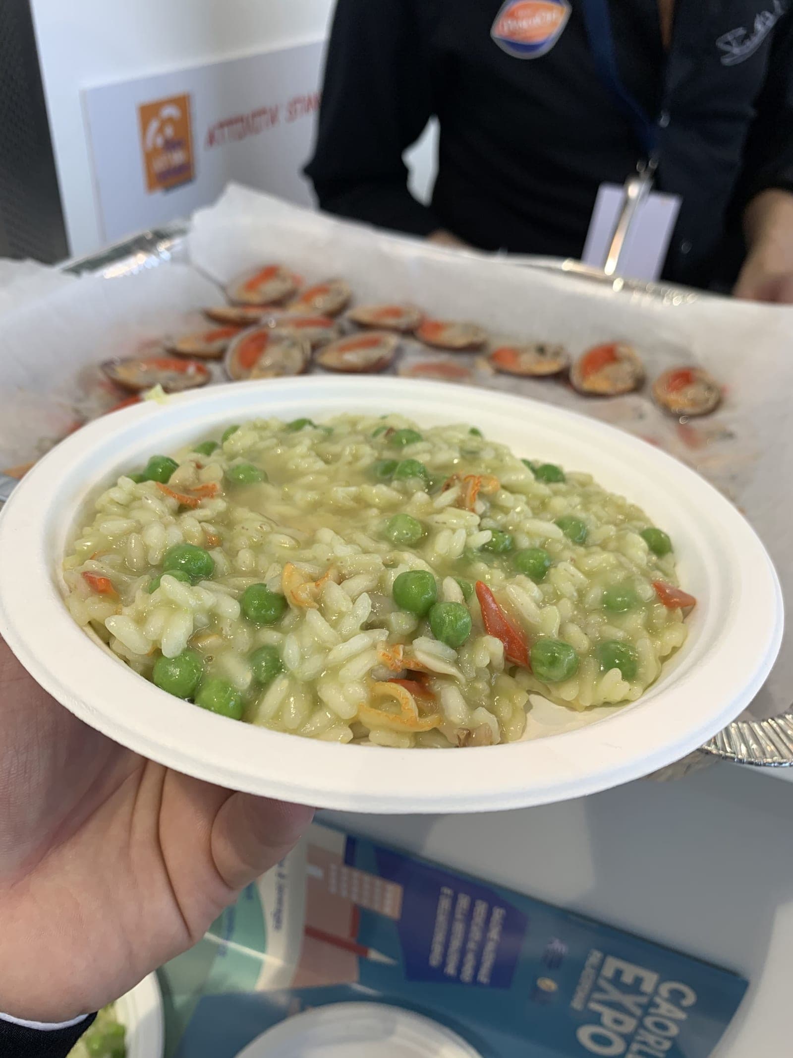 Risotto con fasolari e piselli